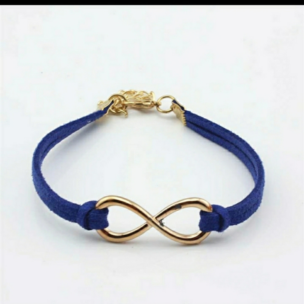 Leather Infinity Bracelet